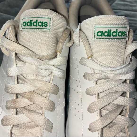 Adidas Advantage Women’s Sneakers White Green Size 8 Classic Casual Shoes - Picture 4 of 6